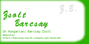zsolt barcsay business card